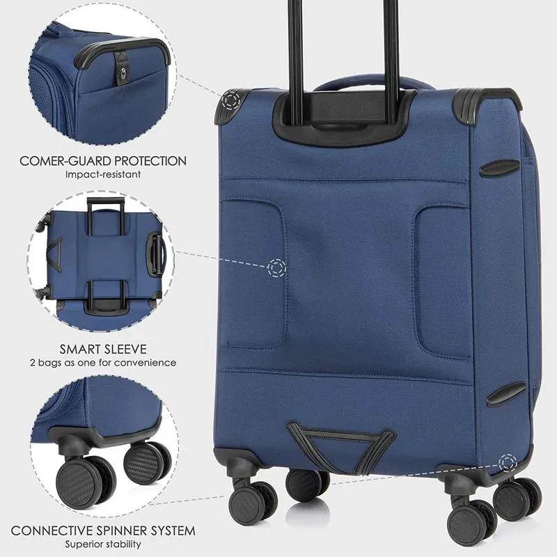 Verage Toledo III Anti-Bacterial Softside Luggage 19" Carry-on